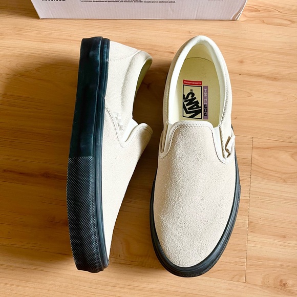 Vans Skate Slip- on Tan Black Women 10.0 US - Picture 4 of 11